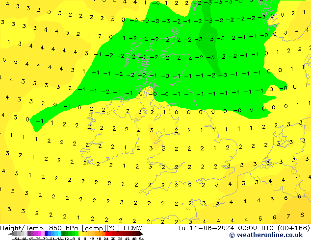 Z500/Rain (+SLP)/Z850 ECMWF mar 11.06.2024 00 UTC