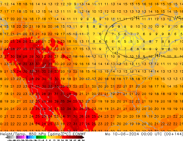 Z500/Rain (+SLP)/Z850 ECMWF  10.06.2024 00 UTC