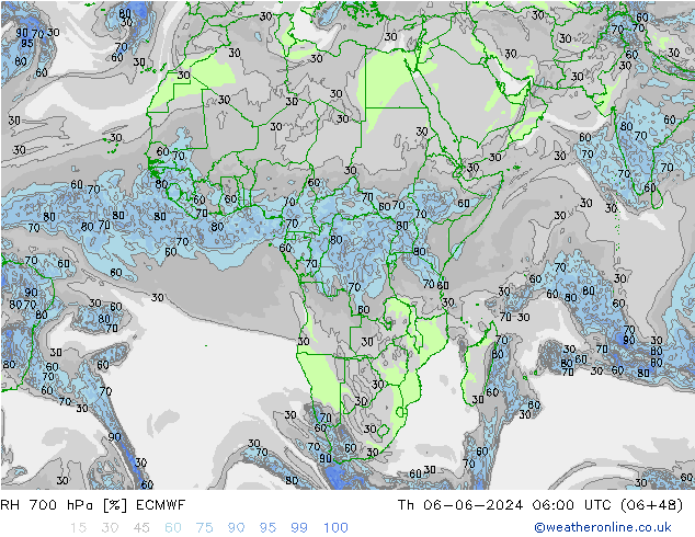 700 hPa Nispi Nem ECMWF Per 06.06.2024 06 UTC