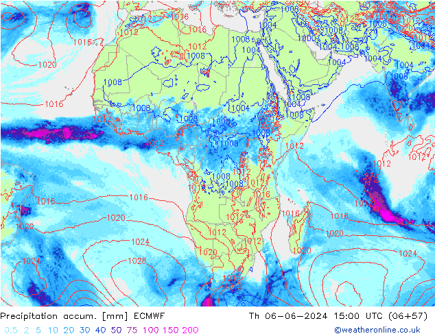 Precipitation accum. ECMWF  06.06.2024 15 UTC