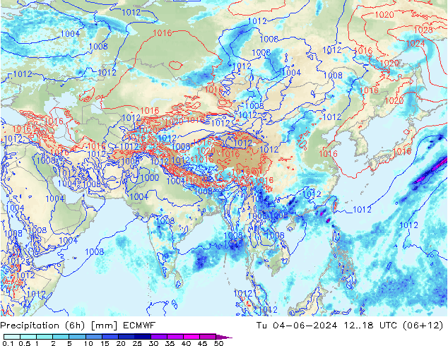 Z500/Rain (+SLP)/Z850 ECMWF mar 04.06.2024 18 UTC
