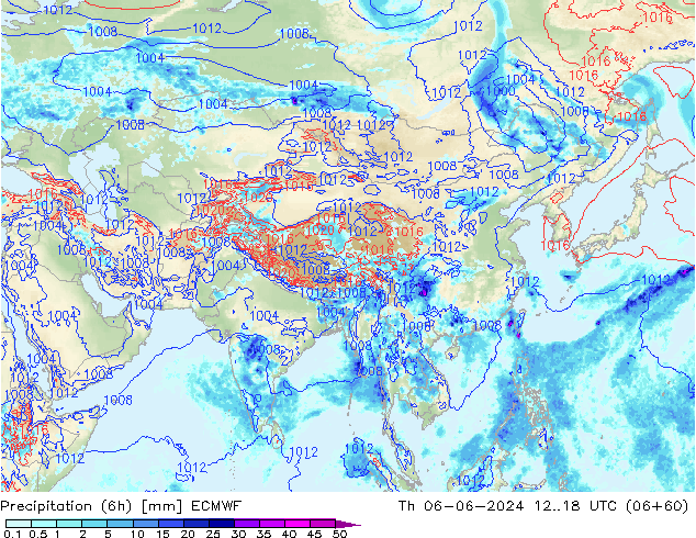 Z500/Yağmur (+YB)/Z850 ECMWF Per 06.06.2024 18 UTC