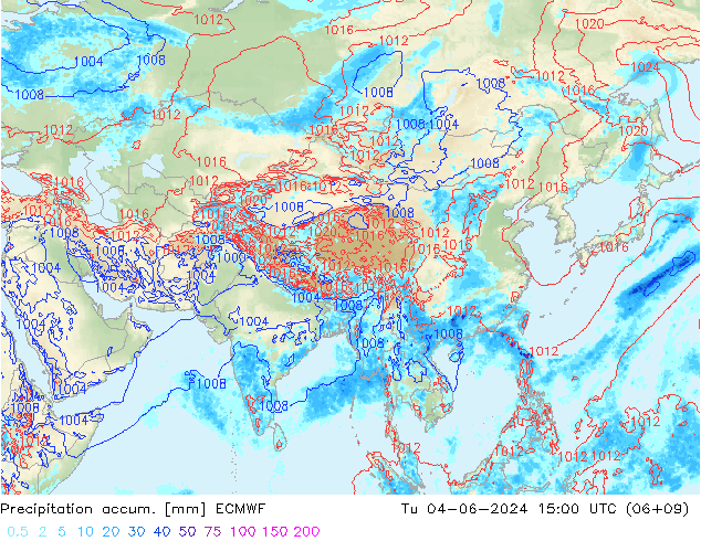 Nied. akkumuliert ECMWF Di 04.06.2024 15 UTC