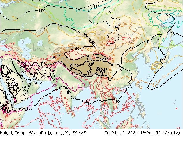 Z500/Rain (+SLP)/Z850 ECMWF mar 04.06.2024 18 UTC