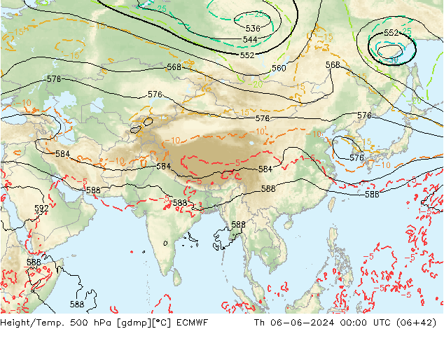 Z500/Regen(+SLP)/Z850 ECMWF do 06.06.2024 00 UTC