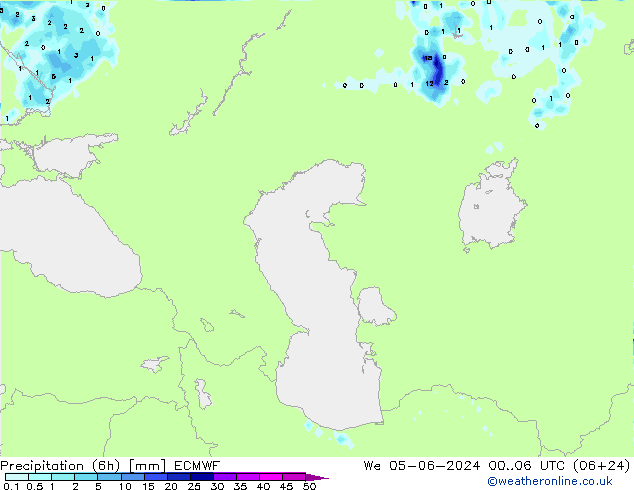 Z500/Rain (+SLP)/Z850 ECMWF We 05.06.2024 06 UTC