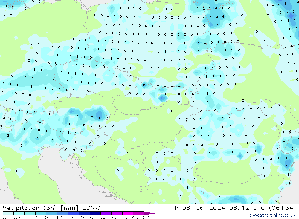 Z500/Rain (+SLP)/Z850 ECMWF Do 06.06.2024 12 UTC