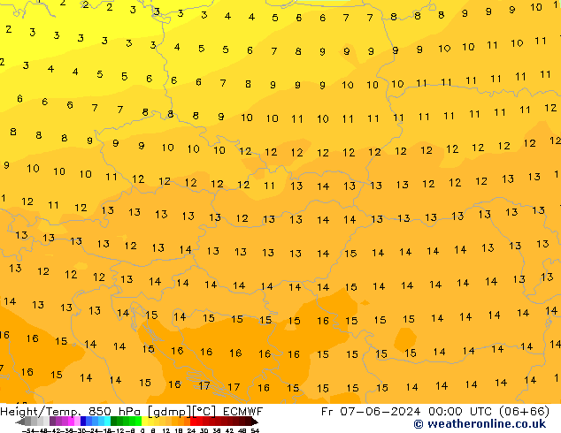 Z500/Rain (+SLP)/Z850 ECMWF Sex 07.06.2024 00 UTC