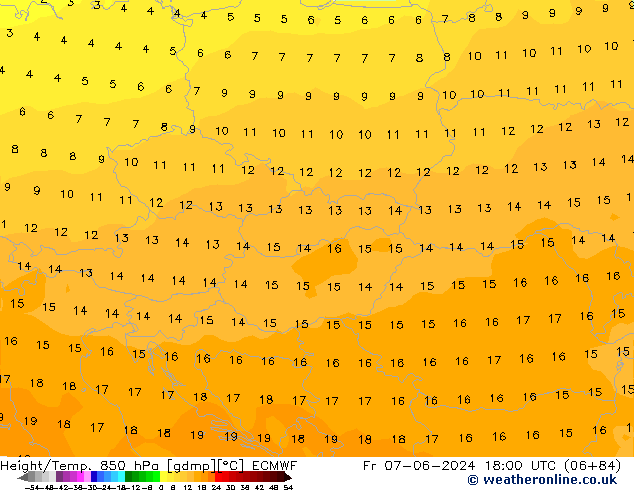 Z500/Rain (+SLP)/Z850 ECMWF Pá 07.06.2024 18 UTC