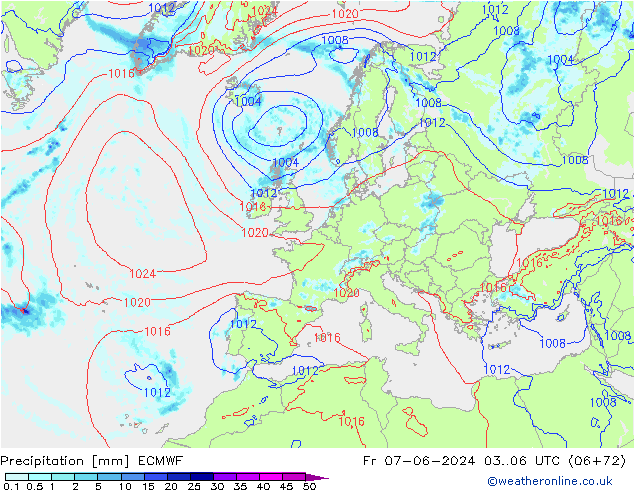 precipitação ECMWF Sex 07.06.2024 06 UTC