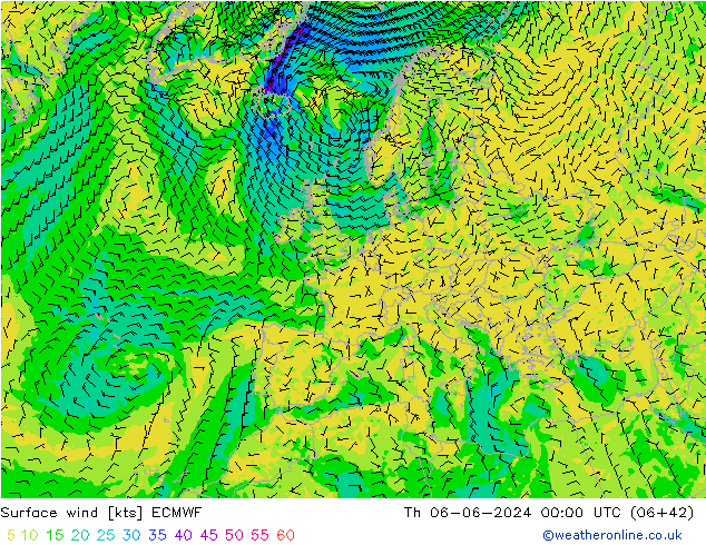  10 m ECMWF  06.06.2024 00 UTC