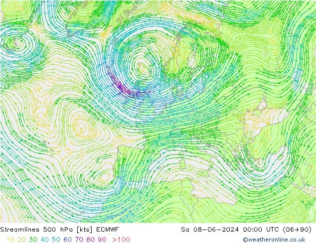  500 hPa ECMWF  08.06.2024 00 UTC