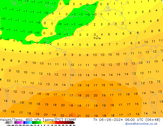 Z500/Rain (+SLP)/Z850 ECMWF  06.06.2024 06 UTC