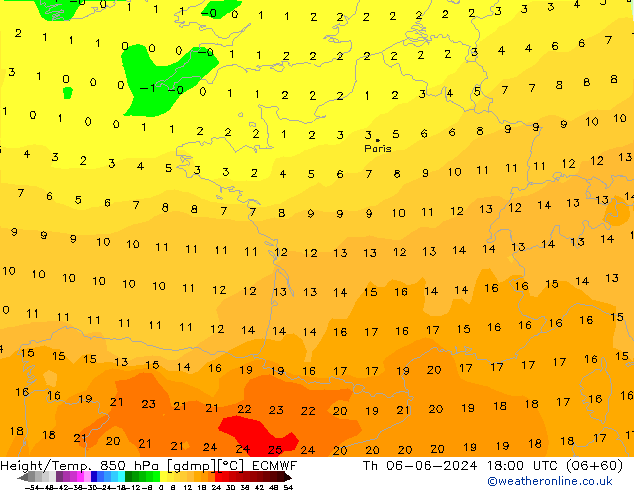 Z500/Rain (+SLP)/Z850 ECMWF Qui 06.06.2024 18 UTC