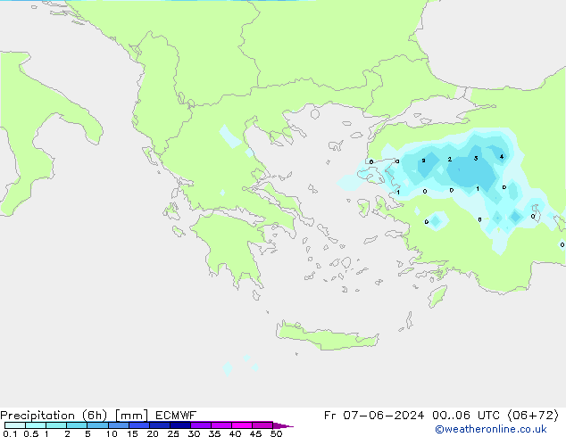 Z500/Yağmur (+YB)/Z850 ECMWF Cu 07.06.2024 06 UTC