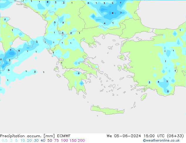 Precipitation accum. ECMWF St 05.06.2024 15 UTC