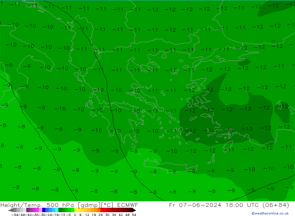 Z500/Rain (+SLP)/Z850 ECMWF Fr 07.06.2024 18 UTC