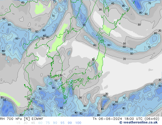 RV 700 hPa ECMWF do 06.06.2024 18 UTC