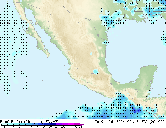 Z500/Rain (+SLP)/Z850 ECMWF mar 04.06.2024 12 UTC