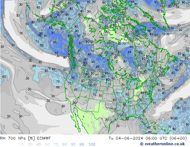 RH 700 hPa ECMWF  04.06.2024 06 UTC