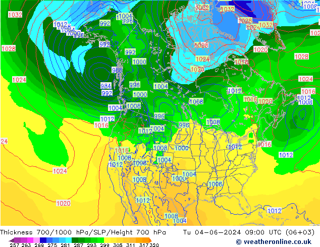 Thck 700-1000 hPa ECMWF mar 04.06.2024 09 UTC