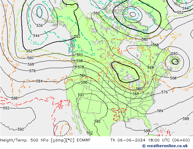 Z500/Regen(+SLP)/Z850 ECMWF do 06.06.2024 18 UTC