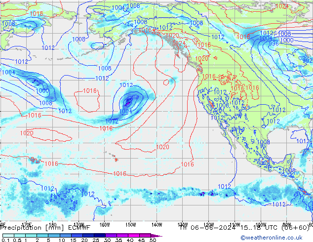 Precipitation ECMWF Th 06.06.2024 18 UTC