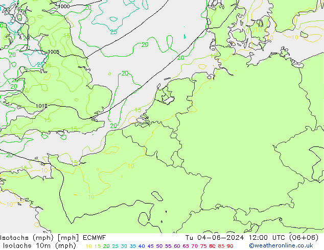 Isotachs (mph) ECMWF Ter 04.06.2024 12 UTC