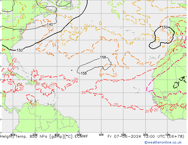 Z500/Rain (+SLP)/Z850 ECMWF  07.06.2024 12 UTC