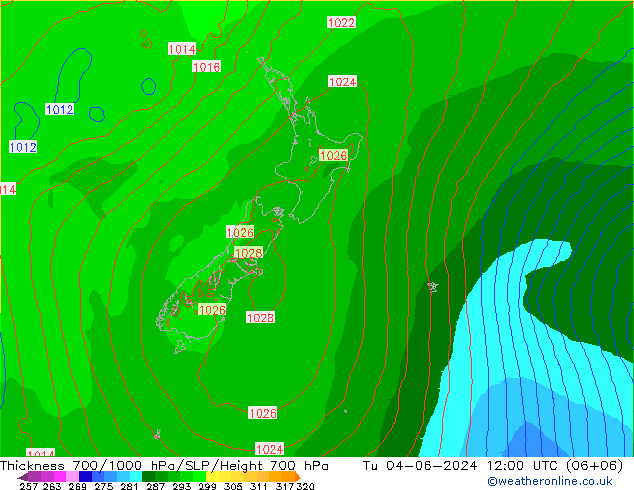 Thck 700-1000 hPa ECMWF mar 04.06.2024 12 UTC