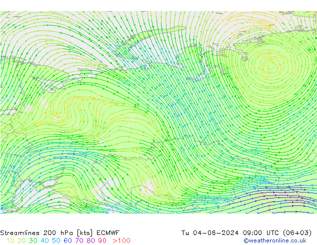  200 hPa ECMWF  04.06.2024 09 UTC