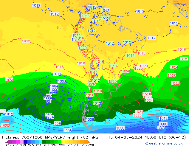 Thck 700-1000 hPa ECMWF Ter 04.06.2024 18 UTC