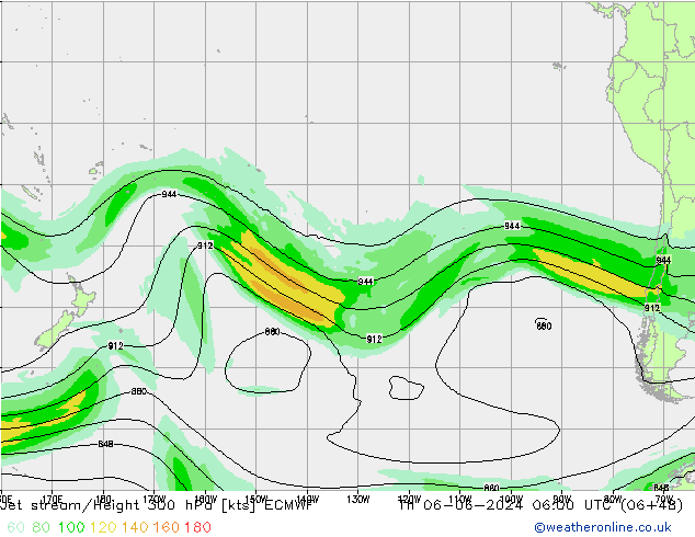 Straalstroom ECMWF do 06.06.2024 06 UTC