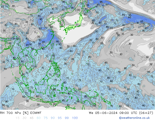 RV 700 hPa ECMWF wo 05.06.2024 09 UTC