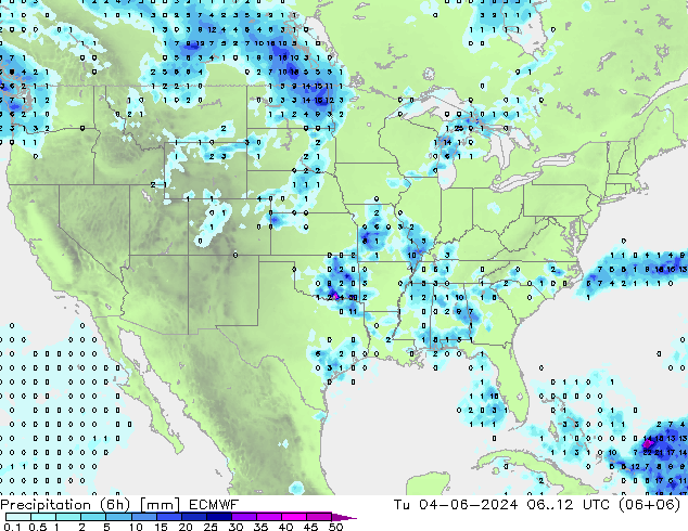 Z500/Rain (+SLP)/Z850 ECMWF Di 04.06.2024 12 UTC