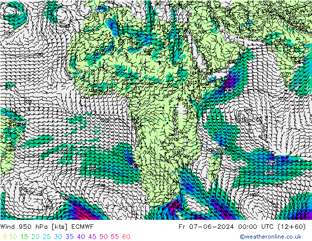  950 hPa ECMWF  07.06.2024 00 UTC