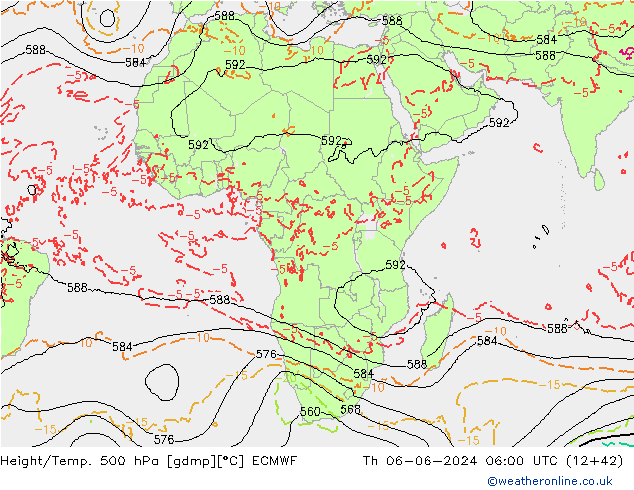 Z500/Rain (+SLP)/Z850 ECMWF  06.06.2024 06 UTC