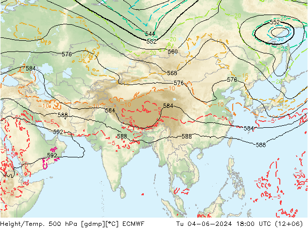 Z500/Rain (+SLP)/Z850 ECMWF mar 04.06.2024 18 UTC