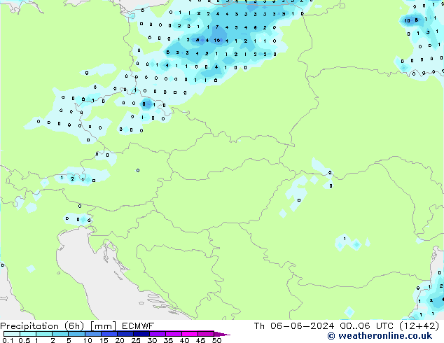 Z500/Regen(+SLP)/Z850 ECMWF do 06.06.2024 06 UTC