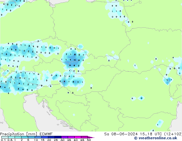 opad ECMWF so. 08.06.2024 18 UTC