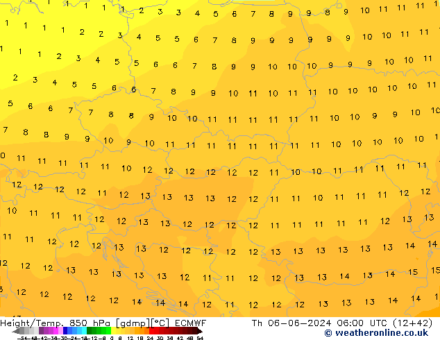 Z500/Regen(+SLP)/Z850 ECMWF do 06.06.2024 06 UTC