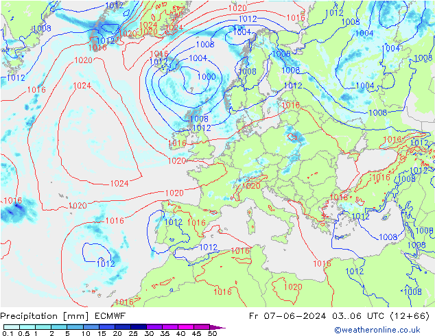 Neerslag ECMWF vr 07.06.2024 06 UTC