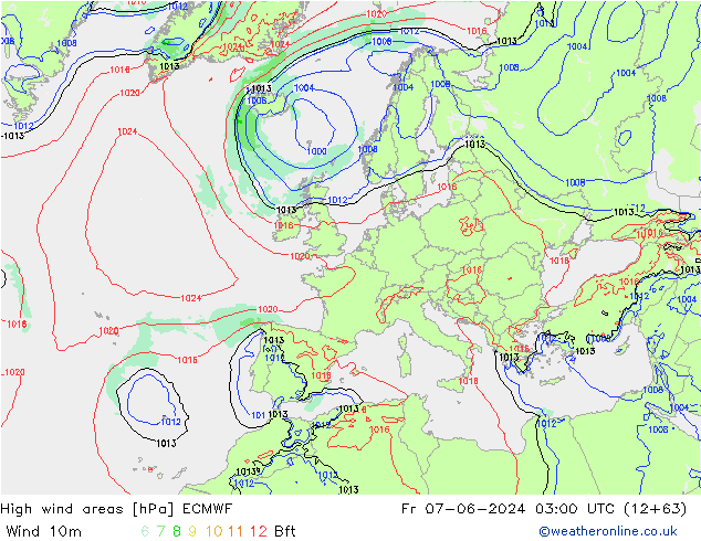 Windvelden ECMWF vr 07.06.2024 03 UTC