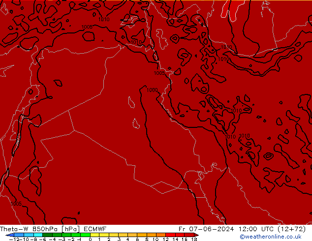 Theta-W 850hPa ECMWF Sex 07.06.2024 12 UTC