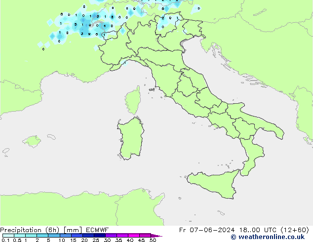 Z500/Rain (+SLP)/Z850 ECMWF vie 07.06.2024 00 UTC