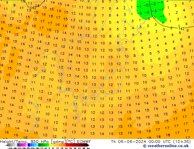 Z500/Rain (+SLP)/Z850 ECMWF Do 06.06.2024 00 UTC