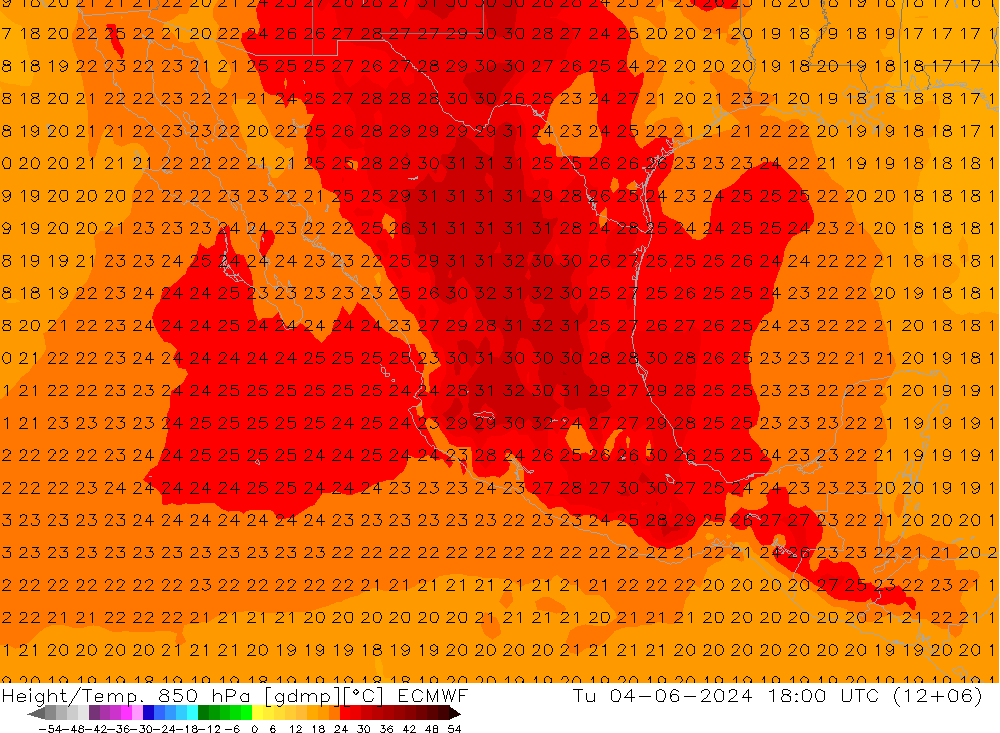 Z500/Rain (+SLP)/Z850 ECMWF mar 04.06.2024 18 UTC