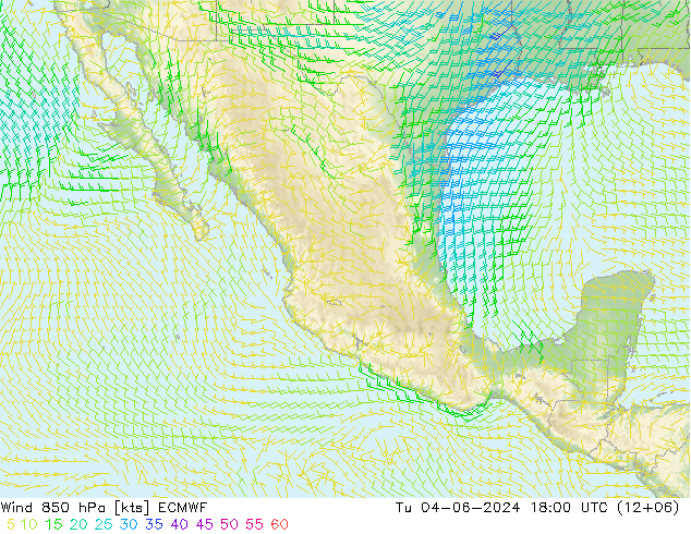 Viento 850 hPa ECMWF mar 04.06.2024 18 UTC