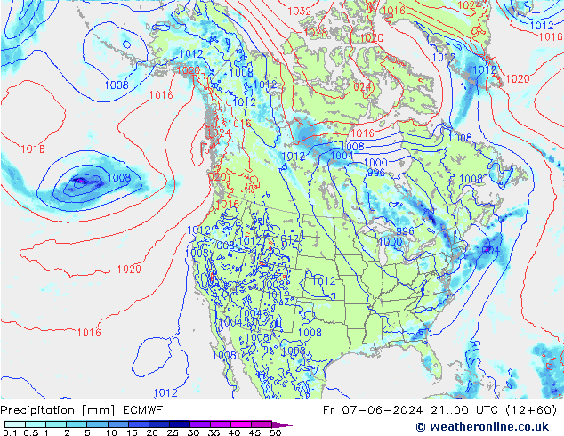 Yağış ECMWF Cu 07.06.2024 00 UTC