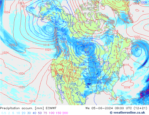 Nied. akkumuliert ECMWF Mi 05.06.2024 09 UTC